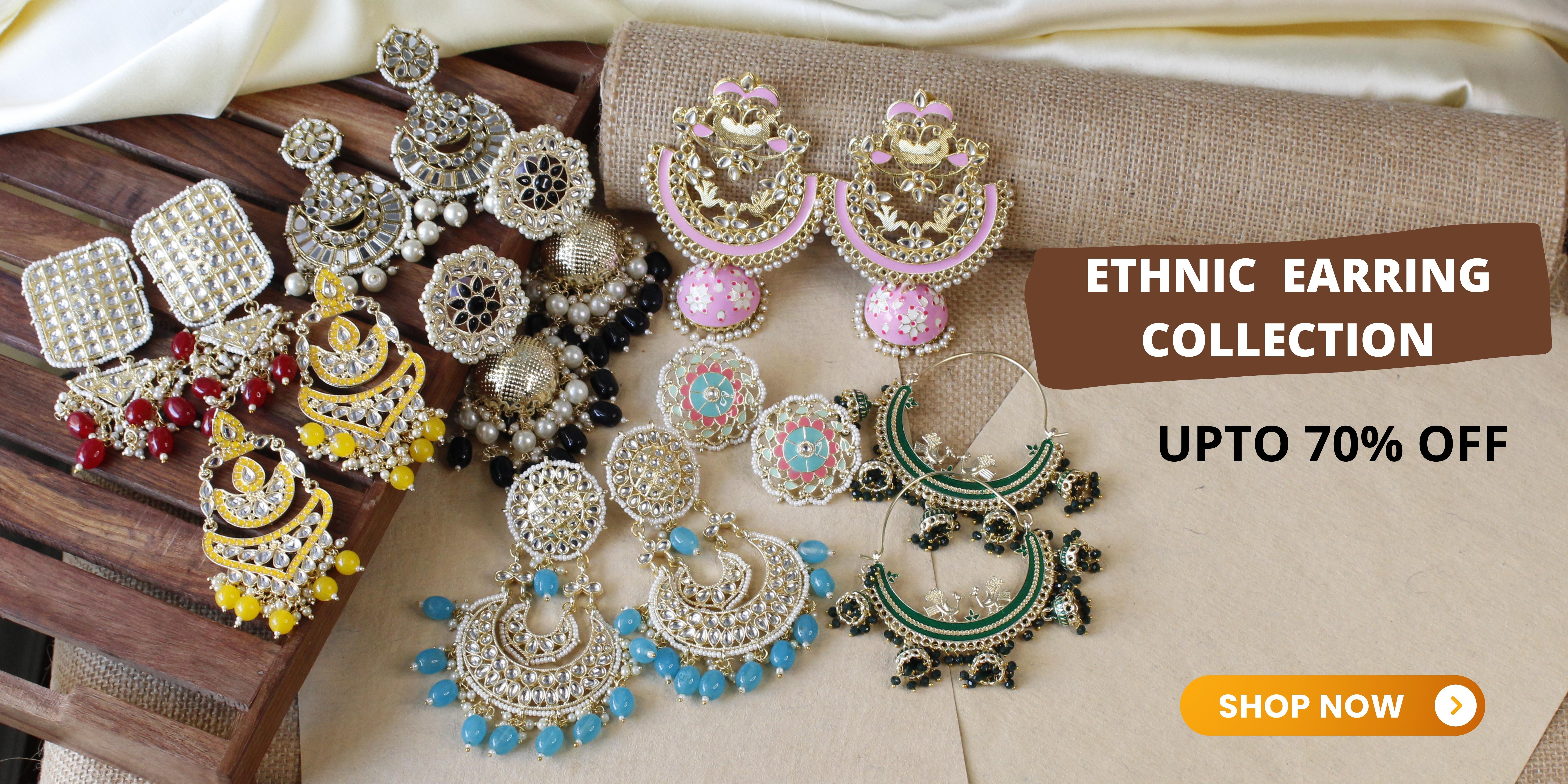 Buy Shforn ethenic earrings jewellery